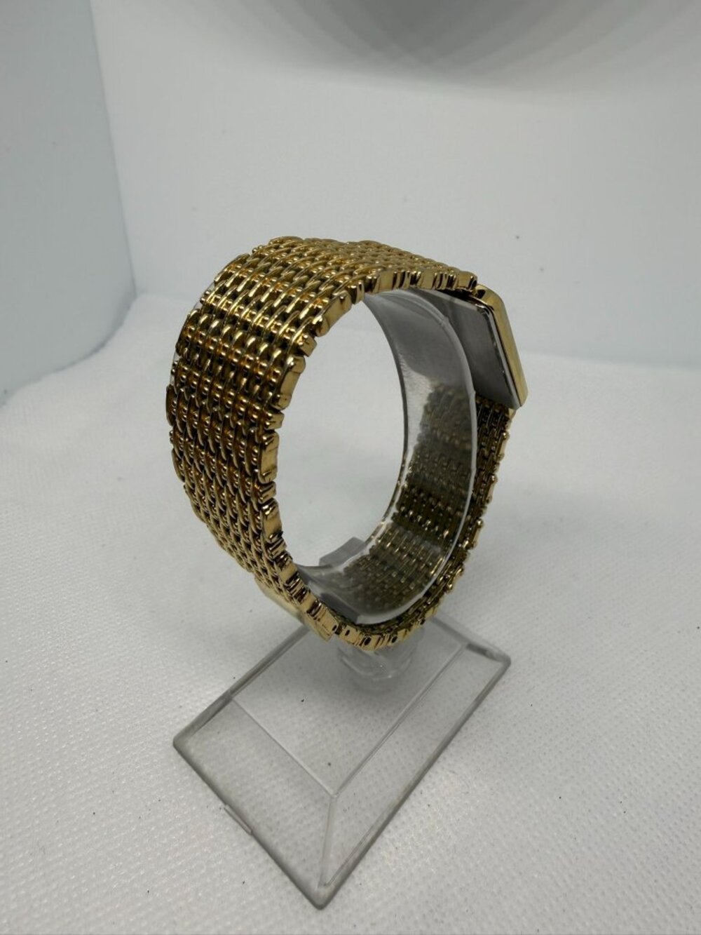 Vintage 1980s Seiko 9020-5119 Gold-Tone Tank Rectangle Ultra-Thin Quartz Watch - Picture 6 of 11